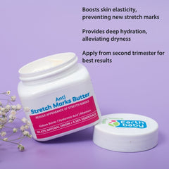 Anti-Stretch Marks Butter, 99.42% Natural Origin, 125g — Hydrates, Restores Elasticity, Soothes