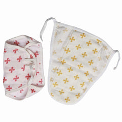 Organic Cotton Cloth Nappy – Naturally Dyed & Reusable (Pack of 4pcs)
