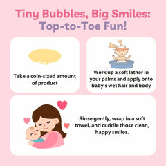 Top to Toe Baby Wash, 96.49% Natural Origin, 275ml – A Gentle Reset for Sensitive Baby Skin (Without the Tears)