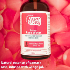 Damask Rose Water, 100% Natural, 100ml – Beats Dryness & Instantly Refreshes