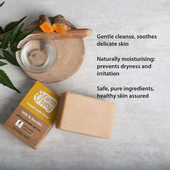 Handmade Milk & Sandal Soap for kids 1 year and above, 90% Natural Origin