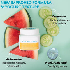 After Sun Cream, 99.37% Natural Origin, 20g – Calms sunburn, fades tan, and brings the bounce back (without the sticky mess)
