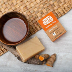 Handmade Vetiver Soap, For Kids 1 Year+, 90% Natural Origin (100g, 100g x 3) — Calms Skin, Cools Naturally, Keeps Skin Soft