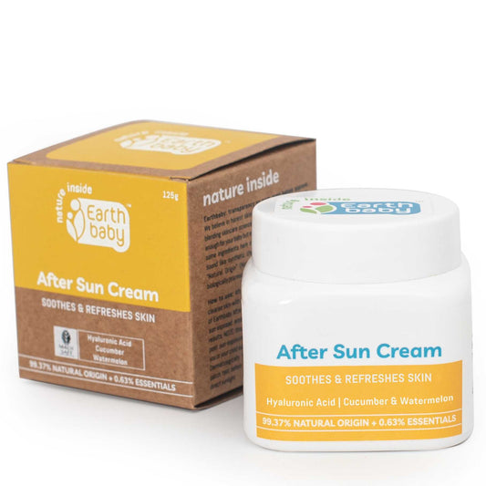 After Sun Cream, 99.37% Natural Origin, 125g – Calms sunburn, fades tan, and brings the bounce back (without the sticky mess)