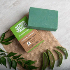 Handmade Neem & Aloe Vera Soap, For Kids 1 Year+, 90% Natural Origin (100g, 100g x 3) — Soothes Itchy Skin, Fights Rashes, Keeps Skin Soft