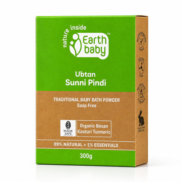 Ubtan Sunni Pindi Bath Powder, for Babies and Kids 99% Natural