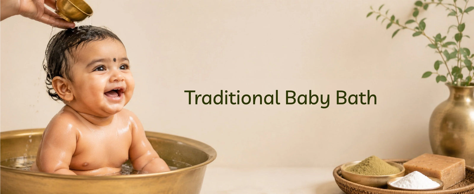 Traditional Baby Bath