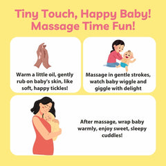 Ayurvedic Massage Oil For Babies, 100% Natural Origin (125ml,250ml) – For Stronger Bones, Softer Skin & Sleepy Snuggles