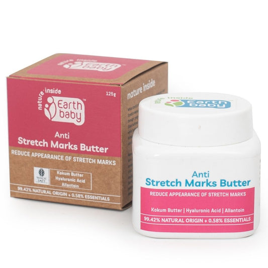 Anti-Stretch Marks Butter, 99.42% Natural Origin, 125g — Hydrates, Restores Elasticity, Soothes