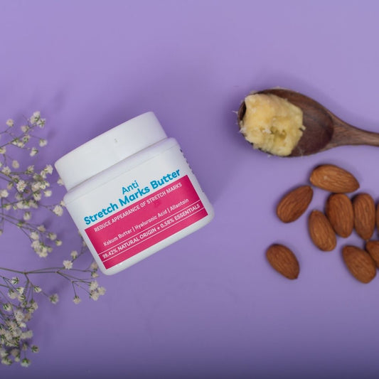 Anti-Stretch Marks Butter, 99.42% Natural Origin, 125g — Hydrates, Restores Elasticity, Soothes