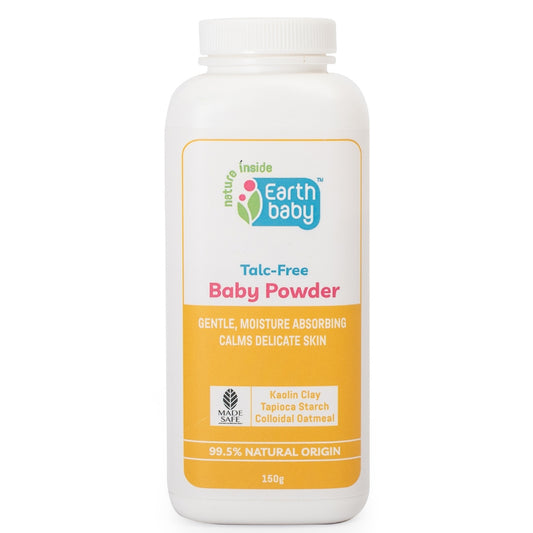 Talc‑Free Baby Powder, 99.5% Natural Origin, 150g — The Powder That Doesn’t Scratch