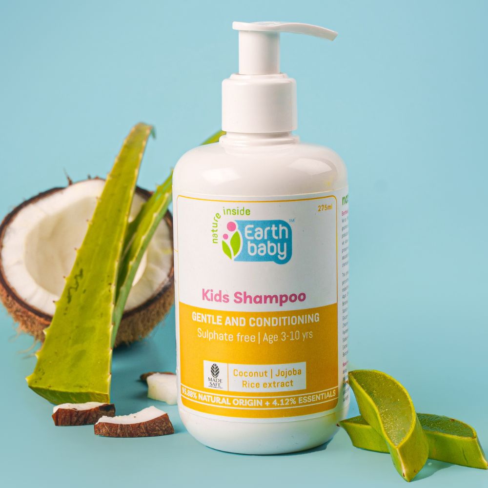 Kids Shampoo, 3 to 10 Years, 95.88% Natural Origin, 275ml – Locks in moisture and softens hair (without the dryness or tangles)