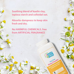 Talc‑Free Baby Powder, 99.5% Natural Origin, 150g — The Powder That Doesn’t Scratch