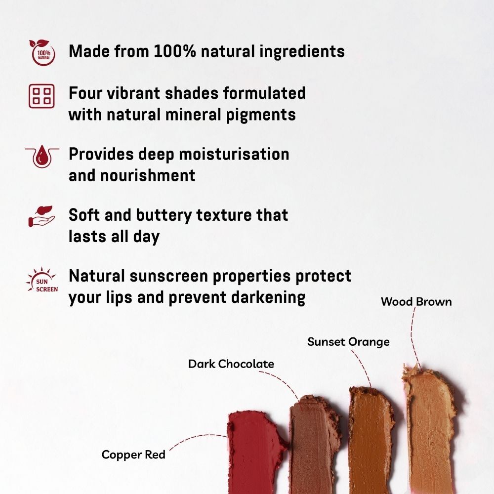 Lipstick Au Naturale, Certified 100% Natural Origin
