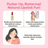 Lipstick Au Naturale, Certified 100% Natural Origin, Pretty Without the Poison