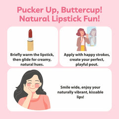 Lipstick Au Naturale, Certified 100% Natural Origin, Pretty Without the Poison