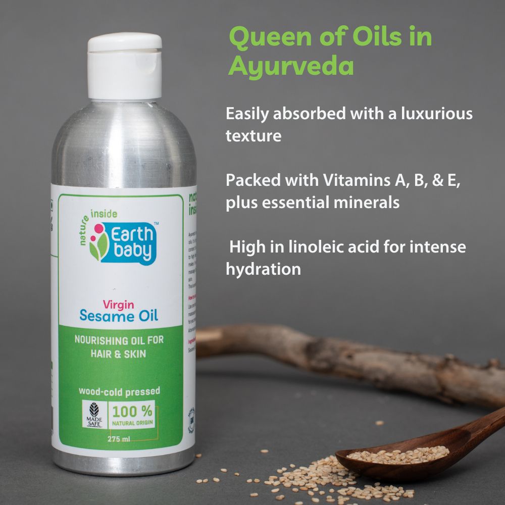Cold Pressed Sesame Oil, 100% Natural Origin, 275 ml