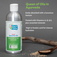 Cold Pressed Sesame Oil, 100% Natural Origin, 275 ml