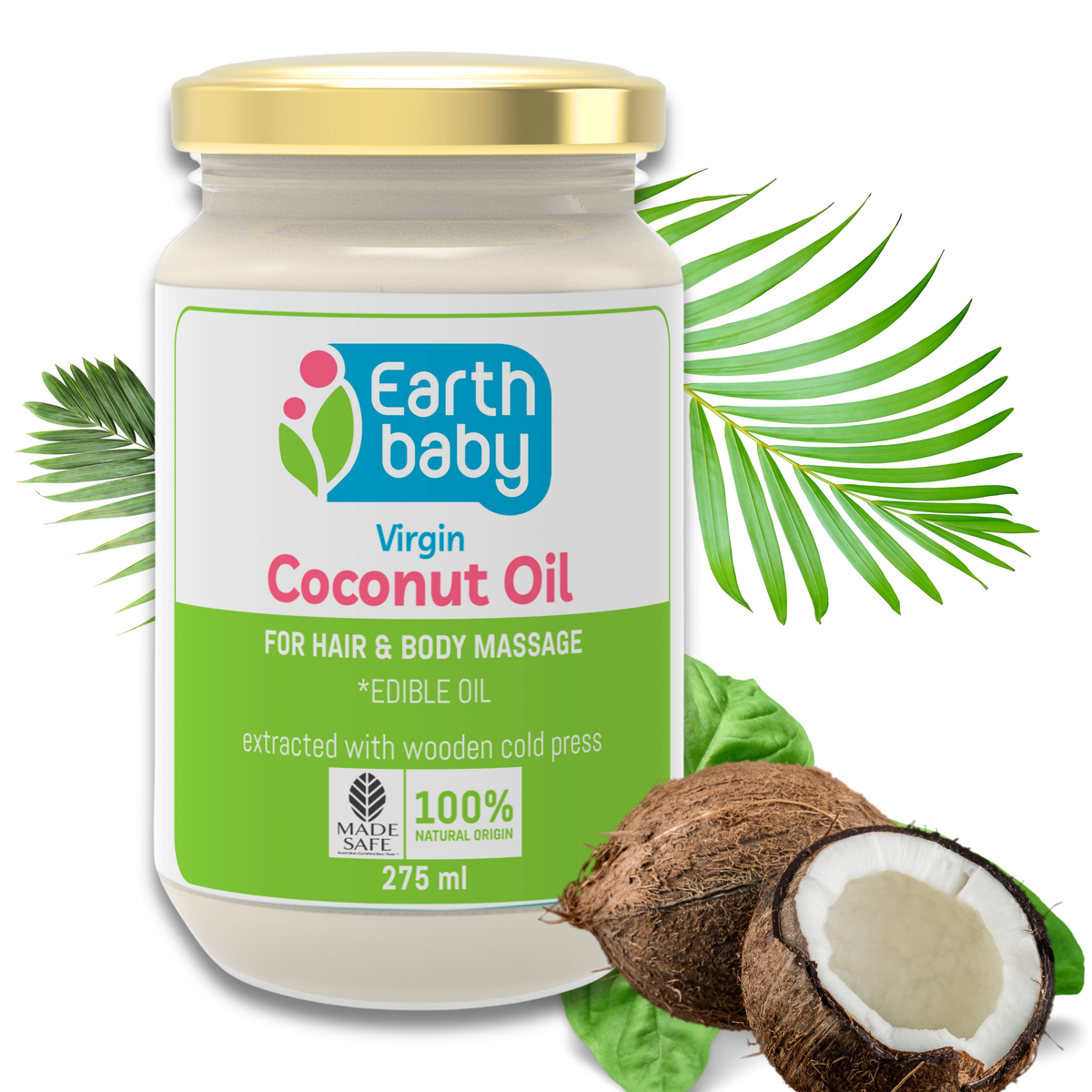 Virgin Coconut Oil, 100% Certified Natural Origin