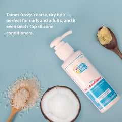 Kids Hair Conditioner, 99.61% Natural Origin, Smoothes, softens, and actually works — without the chemicals
