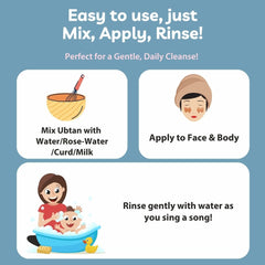 Ubtan Sunni Pindi Bath Powder 99% Natural 400g & Virgin Coconut Oil, 100% Natural 275ml Holi Combo