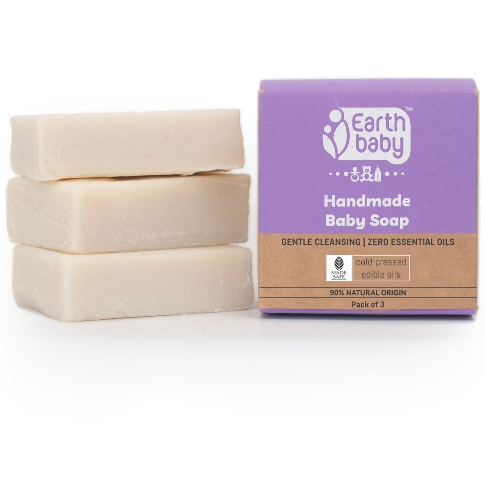 Handmade Baby Soap, for babies below 1 year, 90% Natural Origin