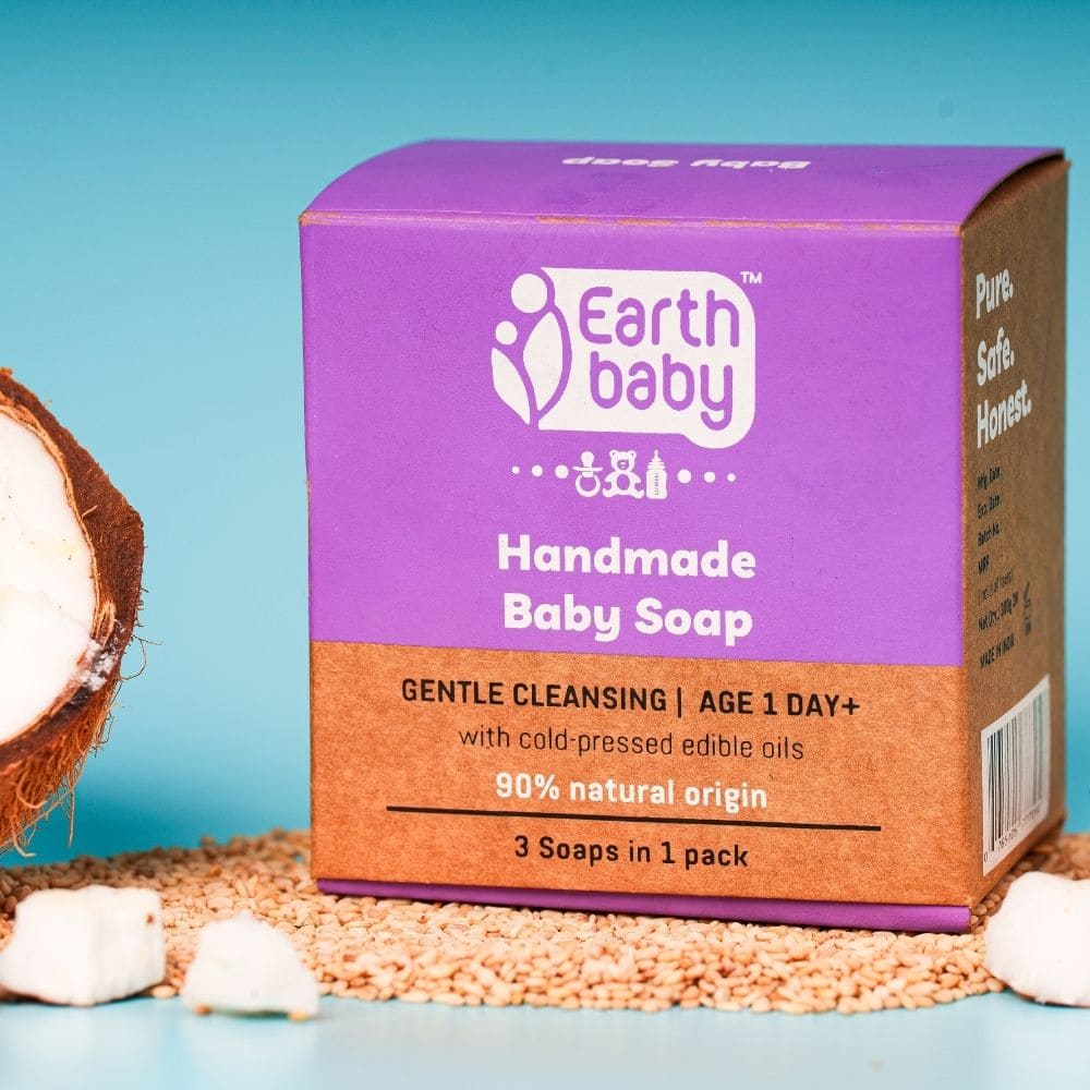 Handmade Baby Soap, for babies below 1 year, 90% Natural Origin
