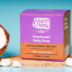 Handmade Baby Soap, for babies below 1 year, 90% Natural Origin