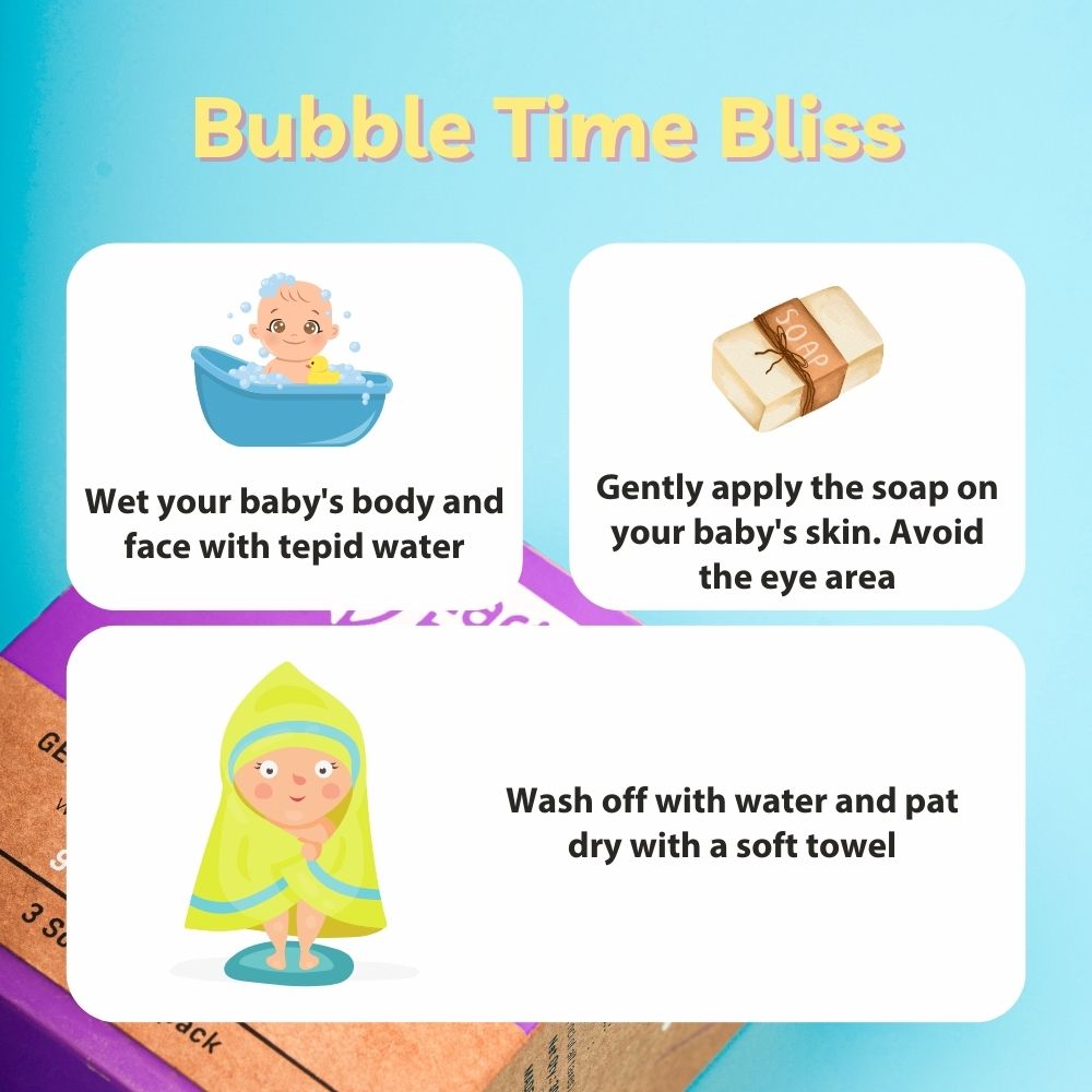 Handmade Baby Soap, for babies below 1 year, 90% Natural Origin