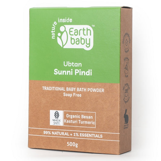 Ubtan Sunni Pindi Bath Powder 99% Natural, (400g/500g) – Gentle as a Hug, Safe as Nani’s Hands