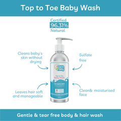 Top To Toe Baby Wash, 96.31% Natural Origin, 30ml