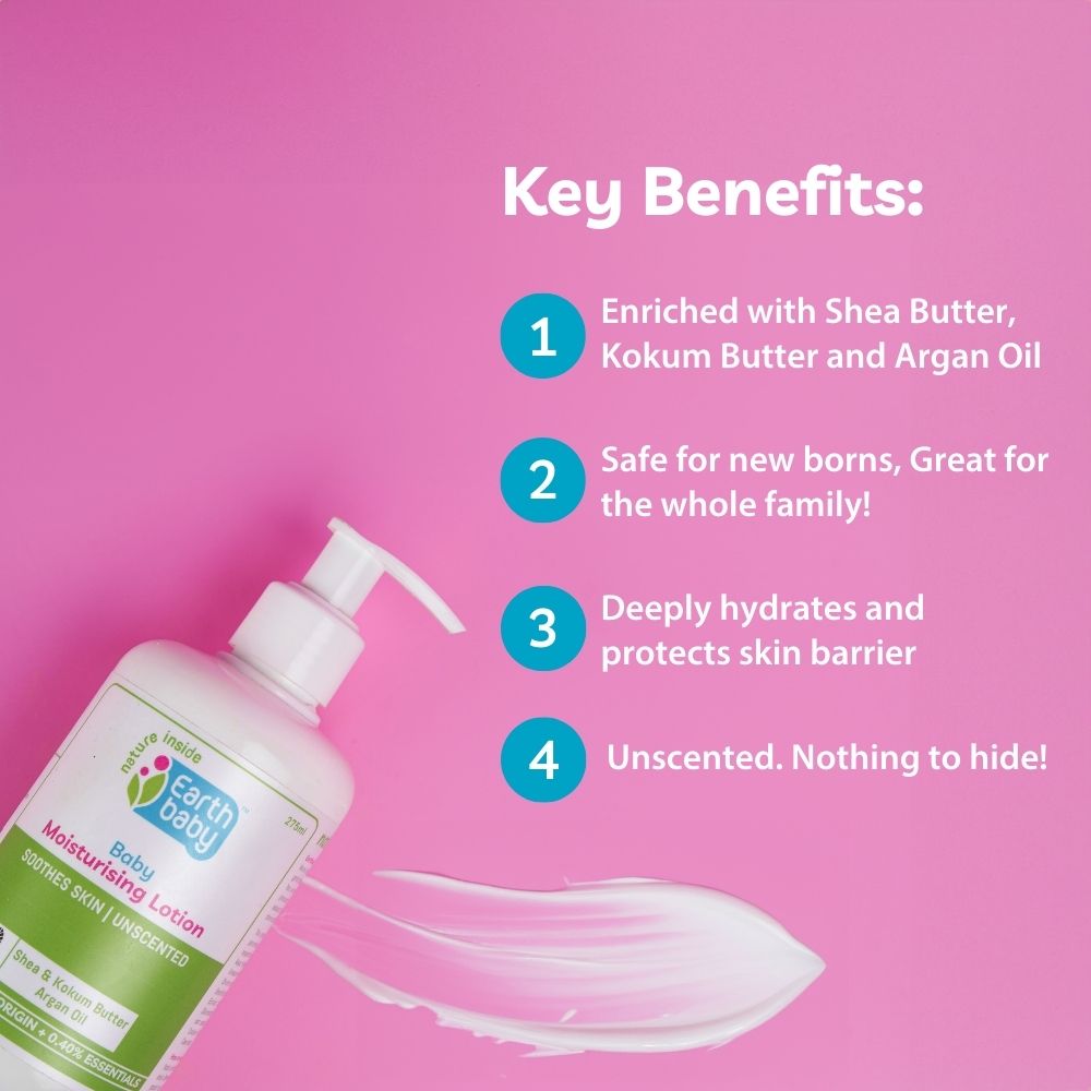 Baby Moisturising Lotion, 99.6% Natural Origin, 275ml