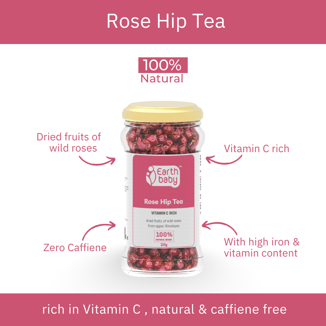 Rose Hip Tea, 100% Natural Origin, 125g