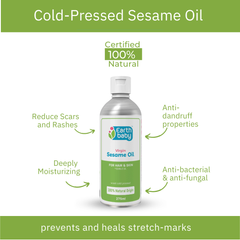 Cold Pressed Sesame Oil, 100% Natural Origin, 275 ml