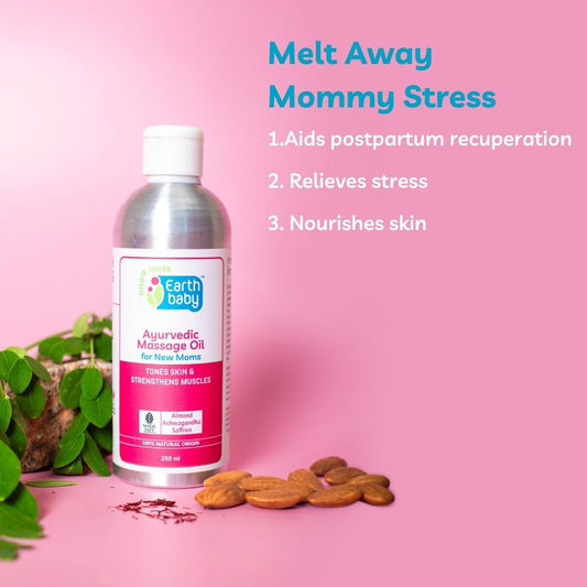 Ayurvedic Massage Oil for New Moms, 100% Natural 20ml– Heals, Tones & Brings Your Glow Back