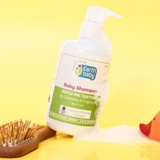 Baby Shampoo, 96.19% Natural Origin, 275ml — No More Frizz, Tears, or Dry Baby Hair