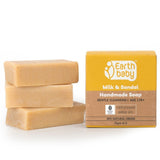 Handmade Milk & Sandal Soap, for kids 1 year and above, 90% Natural Origin