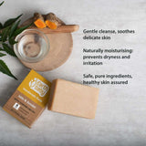 Handmade Milk & Sandal Soap, for kids 1 year and above, 90% Natural Origin