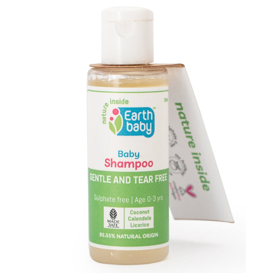 Baby Shampoo, 96.19% Natural Origin, 30ml — No More Frizz, Tears, or Dry Baby Hair