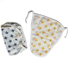 Organic Cotton Cloth Nappy – Naturally Dyed & Reusable (Pack of 4pcs)