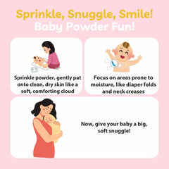 Talc‑Free Baby Powder, 99.5% Natural Origin, 150g — The Powder That Doesn’t Scratch