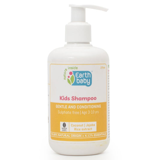 Kids Shampoo, 3 to 10 Years, 95.88% Natural Origin, 275ml – Locks in moisture and softens hair (without the dryness or tangles)