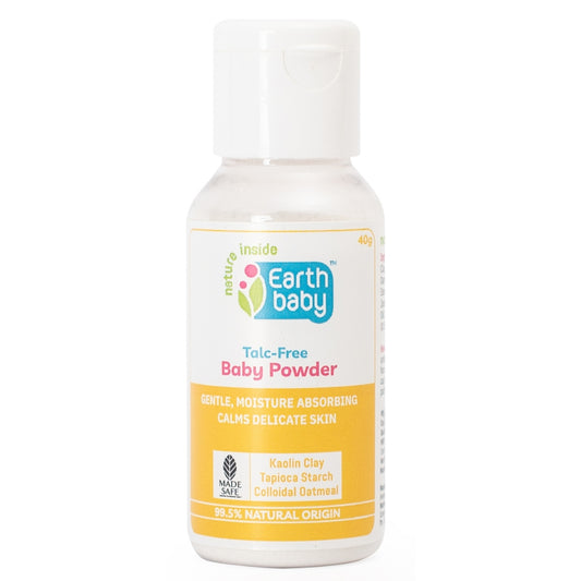 Talc‑Free Baby Powder, 99.5% Natural Origin, 40g — The Powder That Doesn’t Scratch