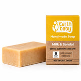 Handmade Milk & Sandal Soap, for kids 1 year and above, 90% Natural Origin
