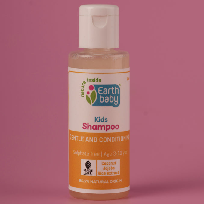 Kids Shampoo, 3 to 10 years, 95.5% Natural Origin, 30ml