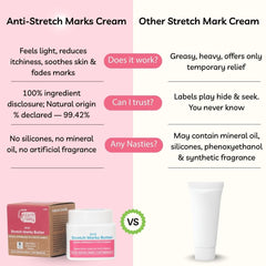 Anti-Stretch Marks Butter, 99.42% Natural Origin, 125g — Hydrates, Restores Elasticity, Soothes