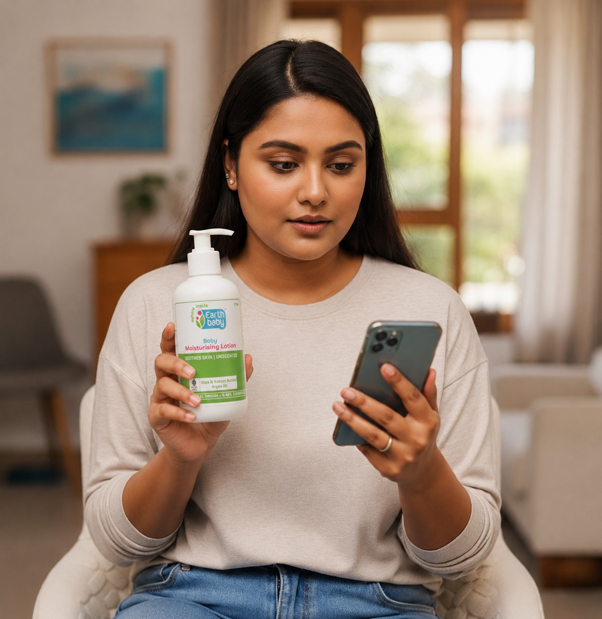 Earth Baby moisturising lotion