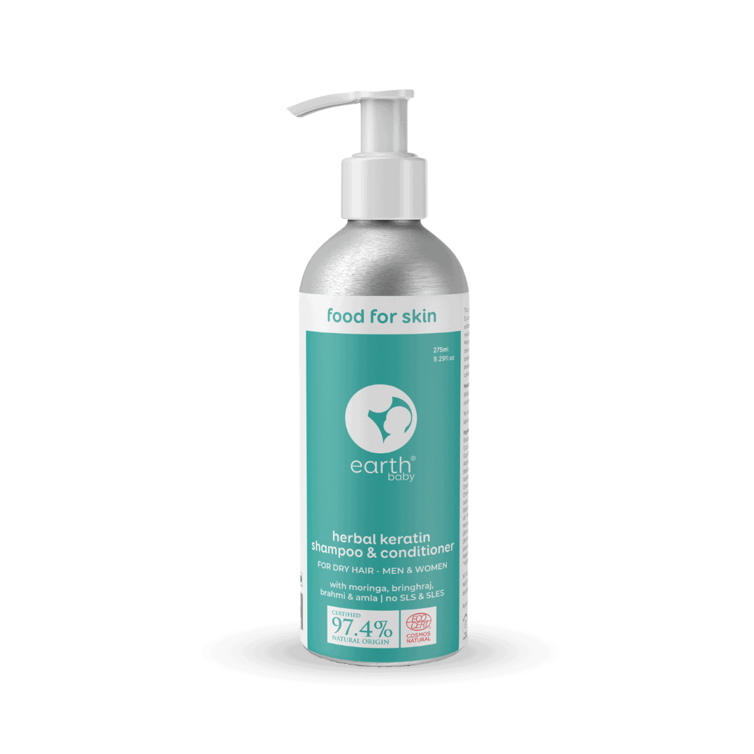 Herbal Keratin Shampoo & Conditioner, 97.4% Certified Natural Origin